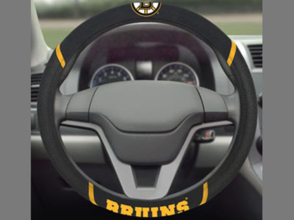 Boston Bruins steering wheel cover - Sports Nut Emporium