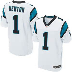 Cam Newton  Nike Elite NFL football jersey (white) - Sports Nut Emporium