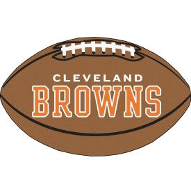 Cleveland Browns football shaped mat - Sports Nut Emporium