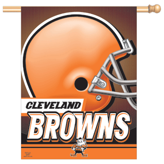 Cleveland Browns vertical flag - Sports Nut Emporium