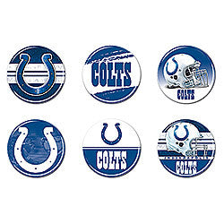 Indianoplis Colts 6 pack buttons - Sports Nut Emporium
