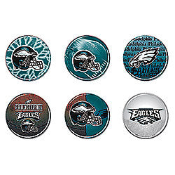 Philadelphia Eagles 6 Pack buttons - Sports Nut Emporium