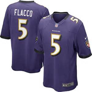 Joe Flacco  Nike Elite  football jersey (purple) - Sports Nut Emporium
