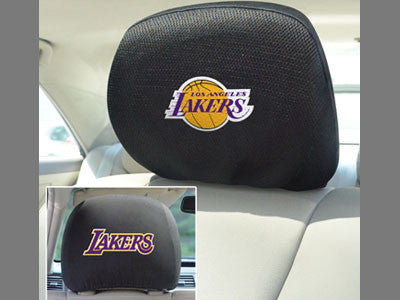 Los Angeles Lakers head rest cover - Sports Nut Emporium