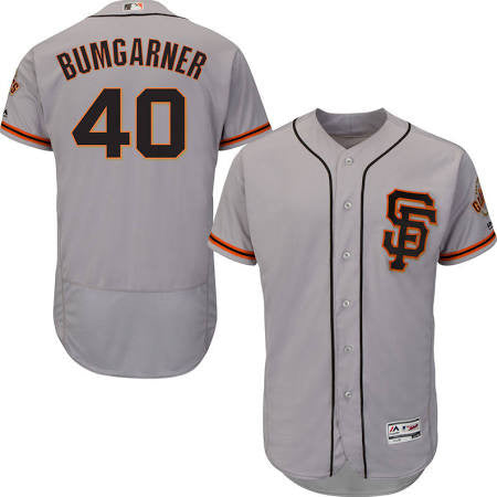 Madison Bumgarner San Fransisco Giants Grey flex base - Sports Nut Emporium