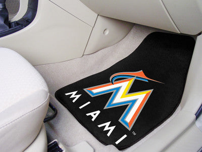 Miami Marlins carpet car mat - Sports Nut Emporium