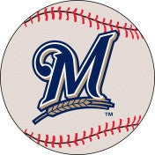 Milwaukee Brewers baseball floor mat - Sports Nut Emporium