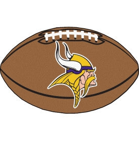 Minnesota Vikings football shaped mat - Sports Nut Emporium