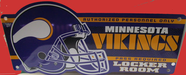 Minnesota Viking NFL Locker Room Sign - Sports Nut Emporium