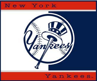 New York Yankees 60x50 " blanket / throw - Sports Nut Emporium