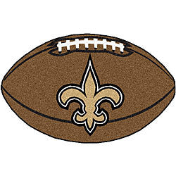 New Orleans Saints football shaped mat - Sports Nut Emporium