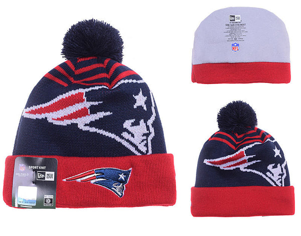 New England Patriots Logo Stitched Knit Beanies- (051) - Sports Nut Emporium