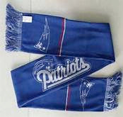 New England Patriots Blue Metallic Thread Scarf - Sports Nut Emporium