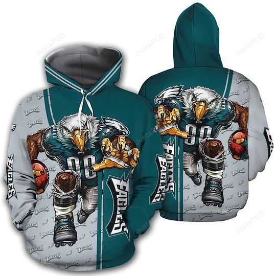 Philadelphia Eagles Mascot Lightweight pullover hoodie
