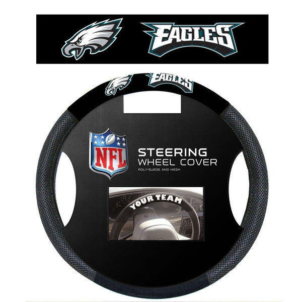 Philadelphia Eagles poly Suede Steering Wheel Cover - Sports Nut Emporium
