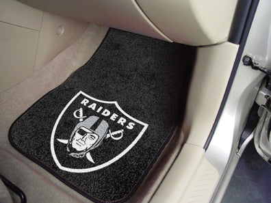 Oakland Raiders carpet car mat - Sports Nut Emporium