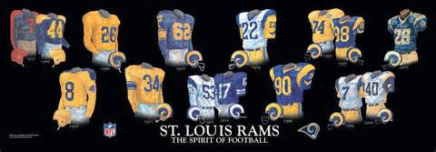 St Louis Rams throwback hertiage  jersey  plaque - Sports Nut Emporium