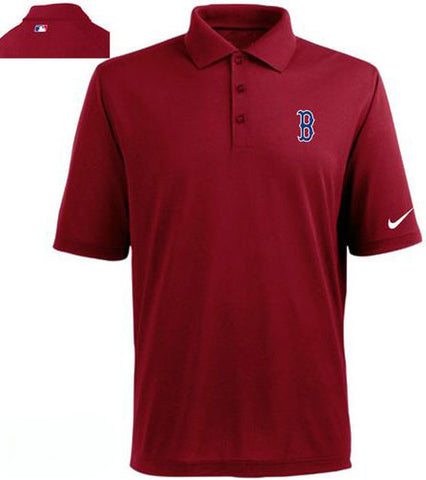 Boston Red Sox Nike Players Performance Polo  tee shirt Red - Sports Nut Emporium