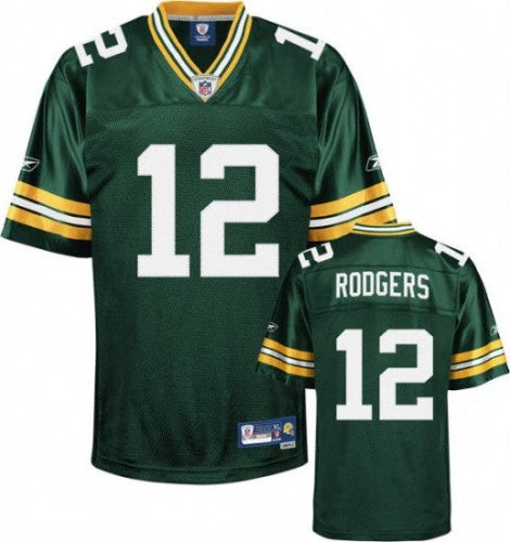 Aaron Rogers Nike Elite Green  Stitched NFL  football jersey - Sports Nut Emporium