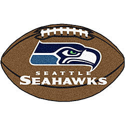 Seattle Seahawks football shaped mat - Sports Nut Emporium