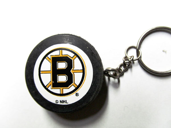Boston Bruins hockey puck key ring - Sports Nut Emporium