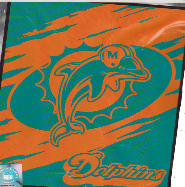 Miami Dolphins 60x50 Flash Collection throw Blanket - Sports Nut Emporium