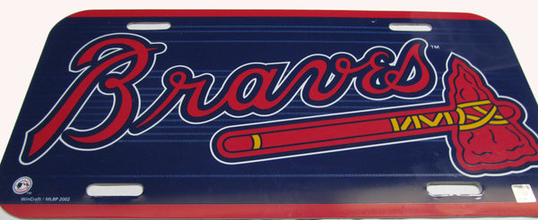Atlanta Braves license plate - Sports Nut Emporium