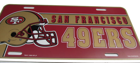 San Fransisco 49ers liscense plate - Sports Nut Emporium