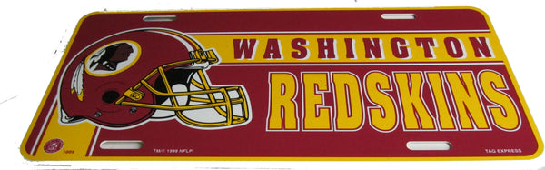 Washington Redskins  license plate - Sports Nut Emporium