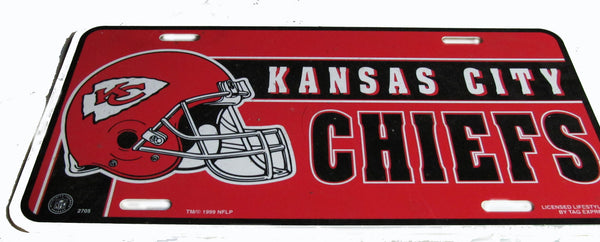 Kansas City Chiefs license plate - Sports Nut Emporium