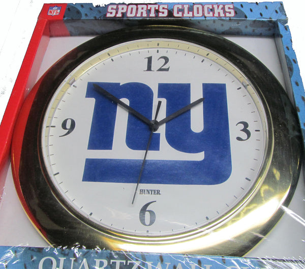 New York Giants gold ring wall clock - Sports Nut Emporium