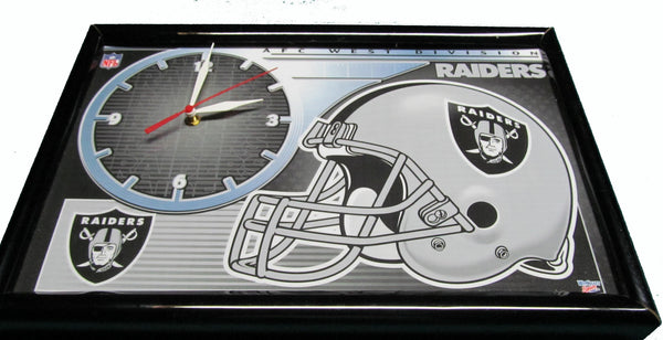 Oakland Raiders framed wall clock - Sports Nut Emporium