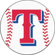 Texas Rangers baseball floor mat - Sports Nut Emporium