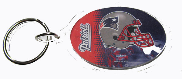 New England Patriots acrylic key ring - Sports Nut Emporium