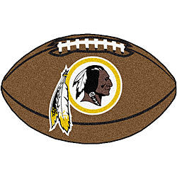 Washington Redskins football shaped mat - Sports Nut Emporium