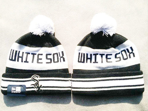 Chicago White Sox New Era Logo Stitched Knit Beanies 002 - Sports Nut Emporium