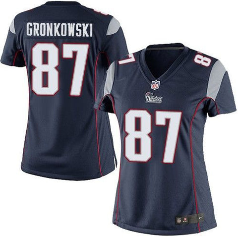 Rob Gronkowski  Womens Navy Blue  Stitched NFL  Elite Jersey - Sports Nut Emporium
