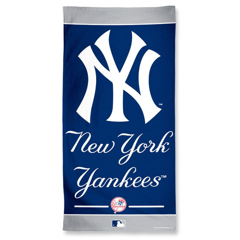 New York Yankees Fiber Beach Towel  30" x 60" - Sports Nut Emporium